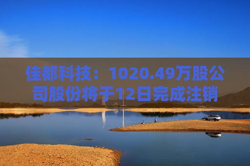 佳都科技：1020.49万股公司股份将于12日完成注销