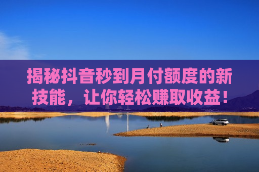 揭秘抖音秒到月付额度的新技能，让你轻松赚取收益！