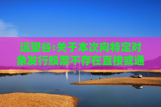 远望谷:关于本次向特定对象发行股票不存在直接或通过利益相关方向参与认购的投资者提供财务资助或补偿的公告