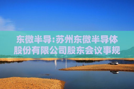 东微半导:苏州东微半导体股份有限公司股东会议事规则