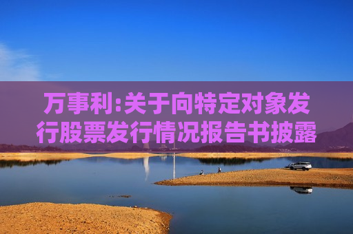 万事利:关于向特定对象发行股票发行情况报告书披露的提示性公告