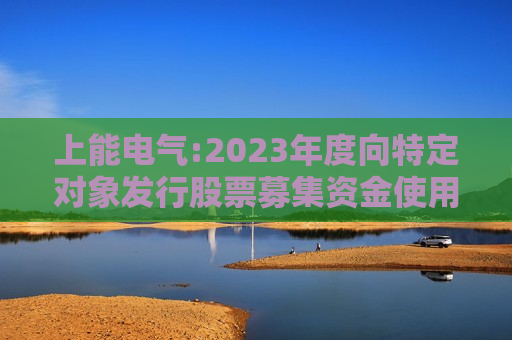 上能电气:2023年度向特定对象发行股票募集资金使用的可行性分析报告（三次修订稿）