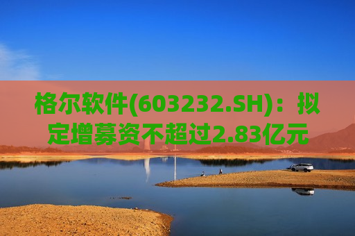 格尔软件(603232.SH)：拟定增募资不超过2.83亿元
