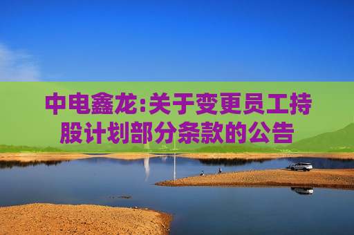 中电鑫龙:关于变更员工持股计划部分条款的公告