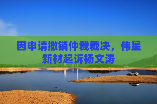 因申请撤销仲裁裁决，伟星新材起诉杨文涛