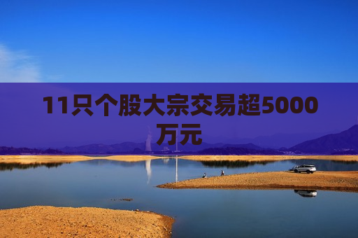 11只个股大宗交易超5000万元