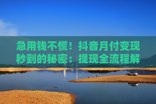 急用钱不慌！抖音月付变现秒到的秘密：提现全流程解析