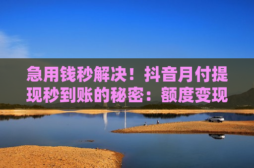 急用钱秒解决!抖音月付提现秒到账的秘密:额度变现全流程 急用钱秒解决!抖音月付提现秒到账的秘密:额度变现全流程