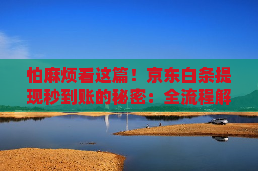 怕麻烦看这篇!京东白条提现秒到账的秘密:全流程解析 怕麻烦看这篇!京东白条提现秒到账的秘密:全流程解析