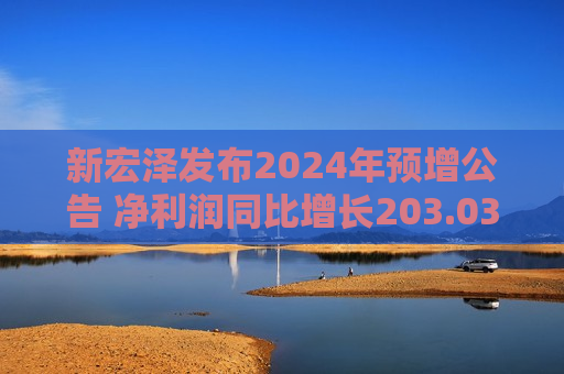 新宏泽发布2024年预增公告 净利润同比增长203.03%~274.94%