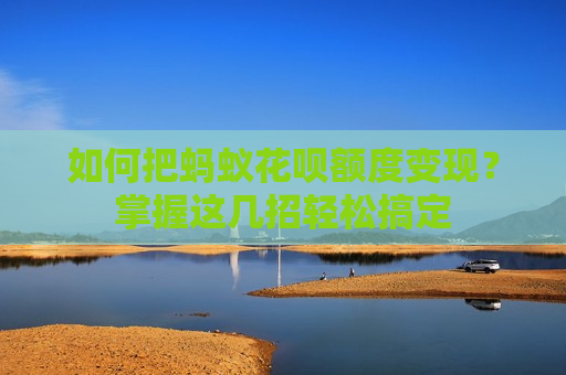 如何把蚂蚁花呗额度变现？掌握这几招轻松搞定