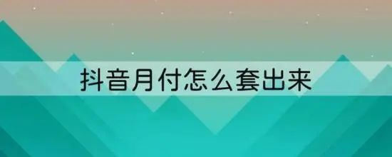 合理套取抖音月付额度，让生活更有滋有味